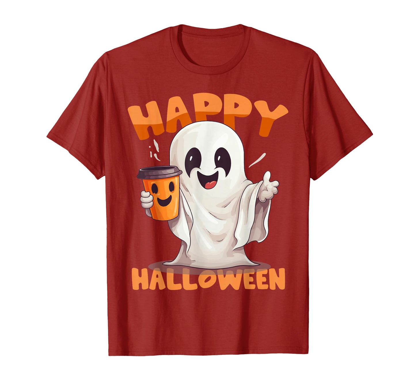 Funny Happy Halloween Boo Ghost Matching Family Couples 2025 T-Shirt