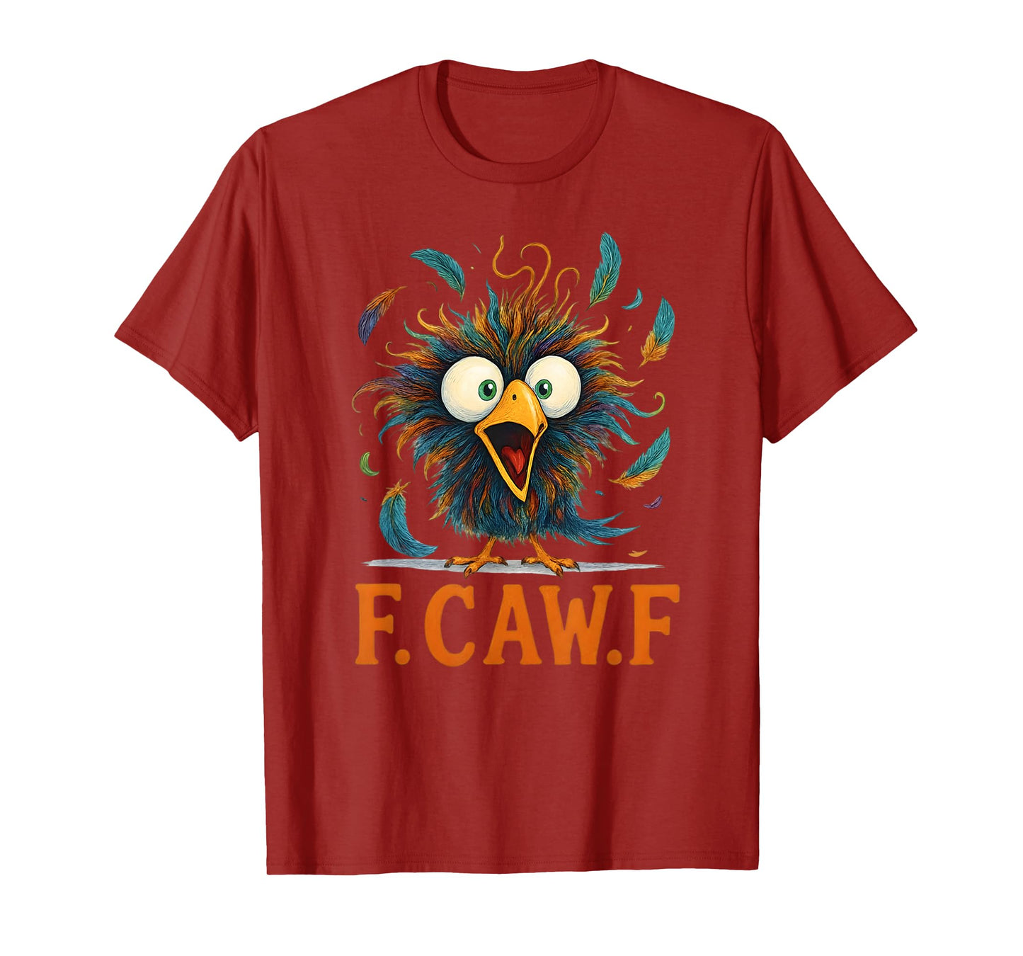 F-Caw-F Black Crow Black Bird Funny Crow F-Caw-F T-Shirt
