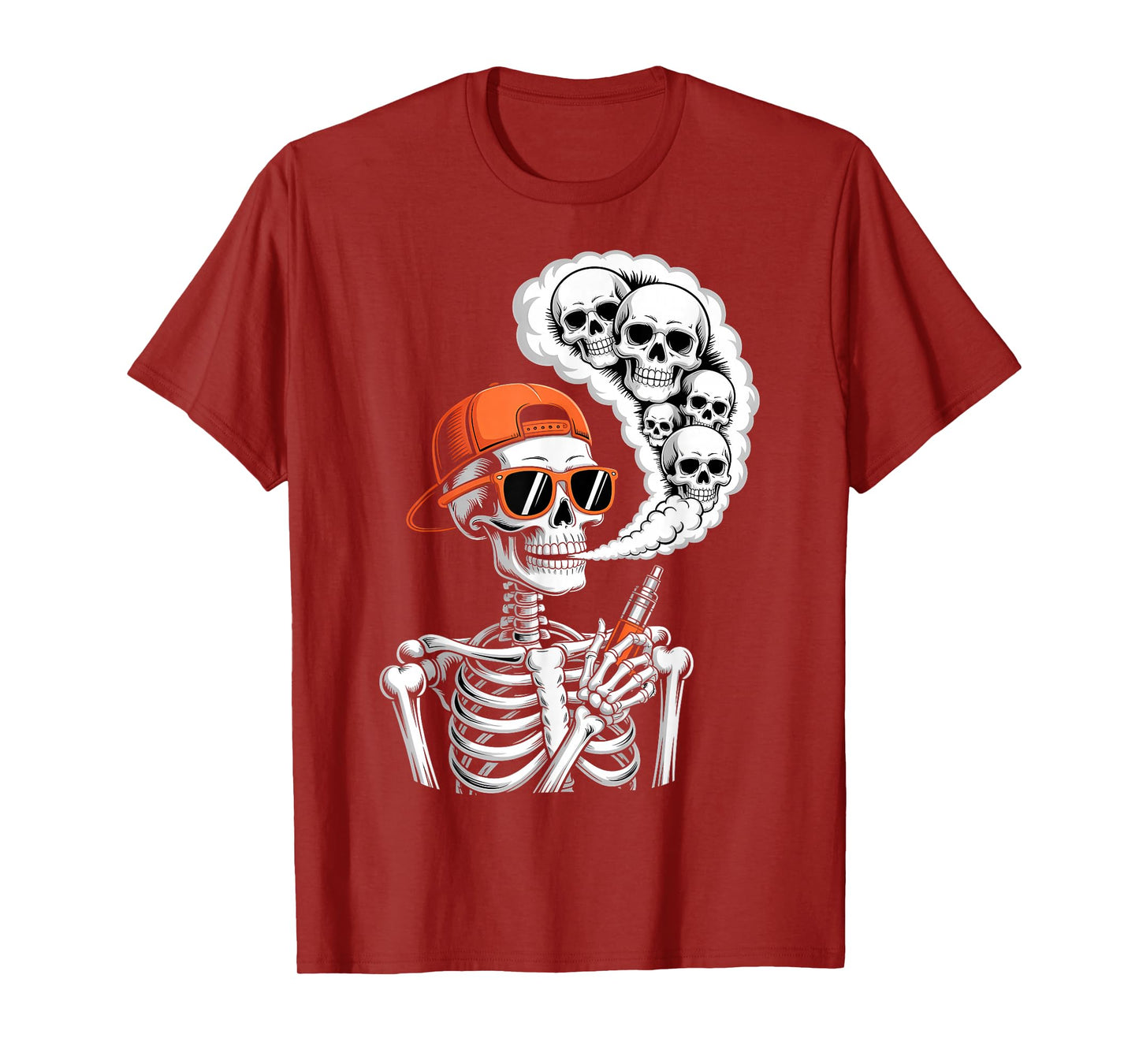 Halloween Skeleton Vaping Costume T-Shirt