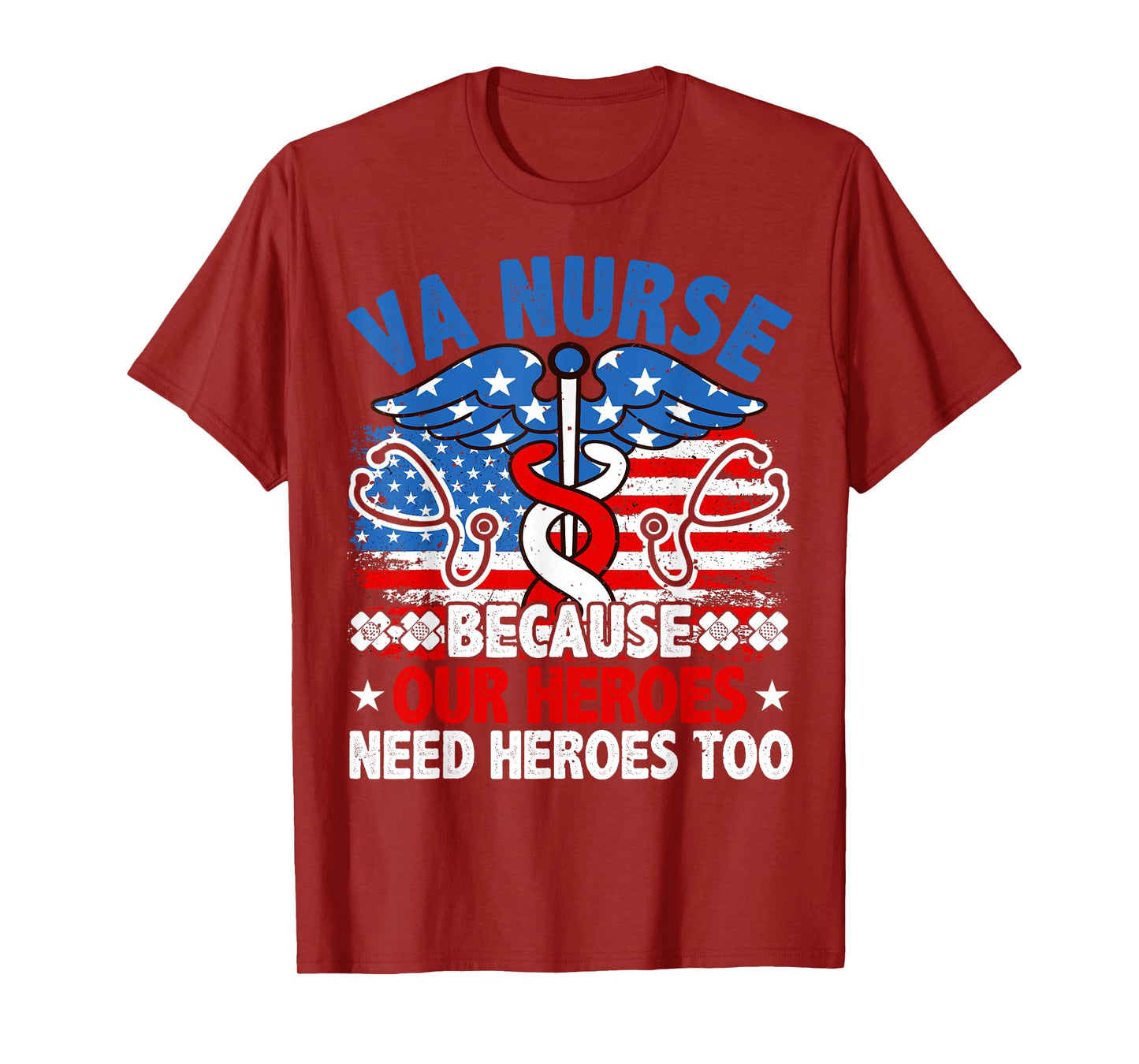 VA Nurse, Veteran & Patriot Nursing, US Military Nurse T-Shirt