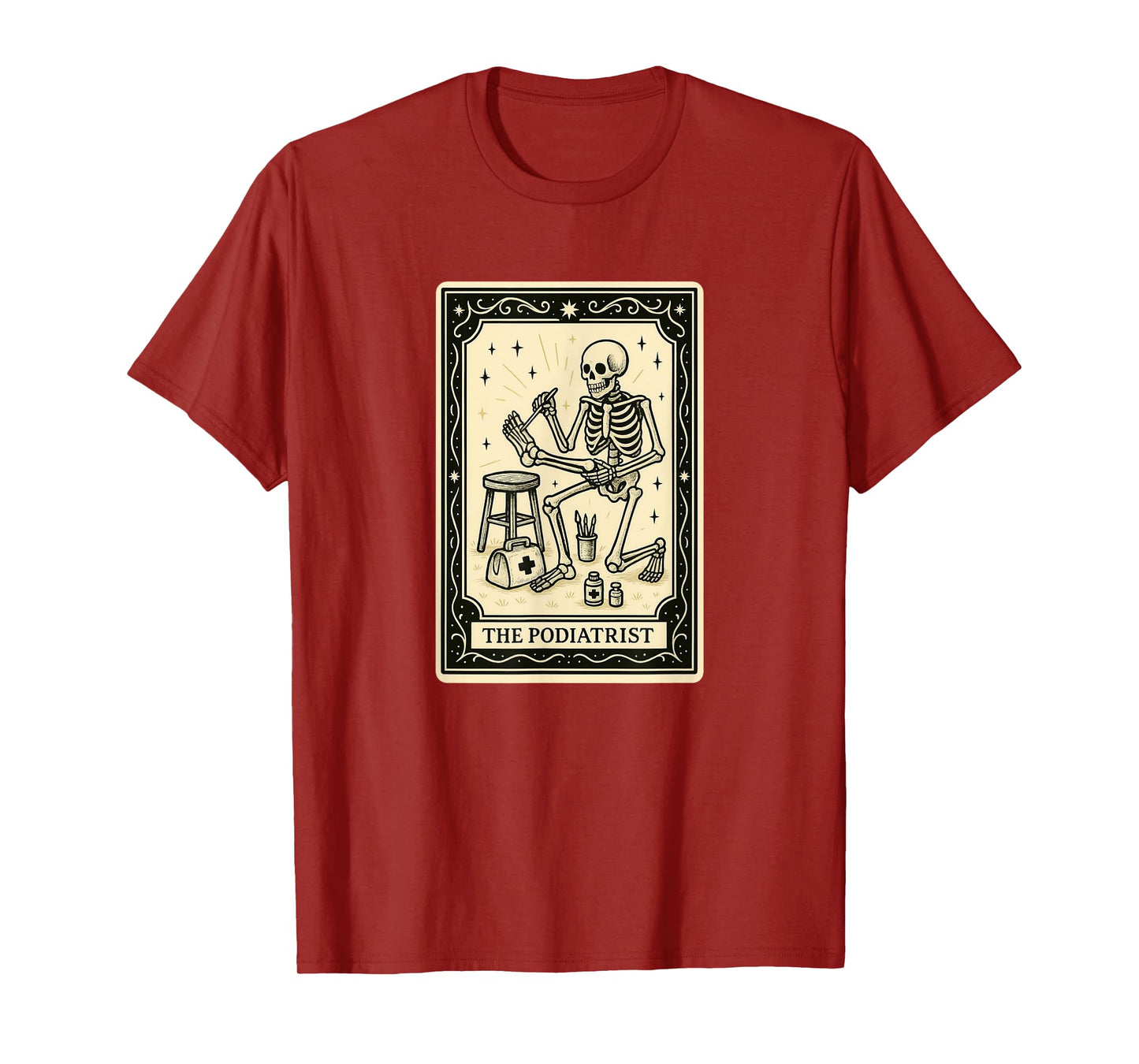 Podiatrist Tarot Card - Spooky Gothic Feet Toes Podiatry T-Shirt