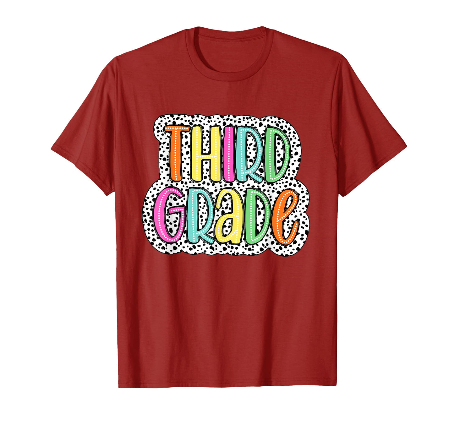 Third Grade Dalmatian Dots 3rd Dream Team Back To School T-Shirt