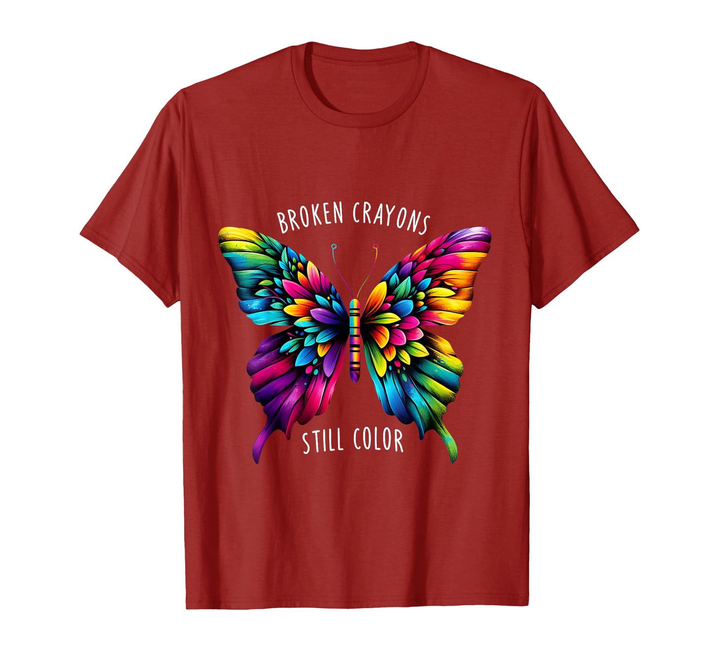 Broken Crayons Still Colors Mental Health Awareness Graphic T-Shirt