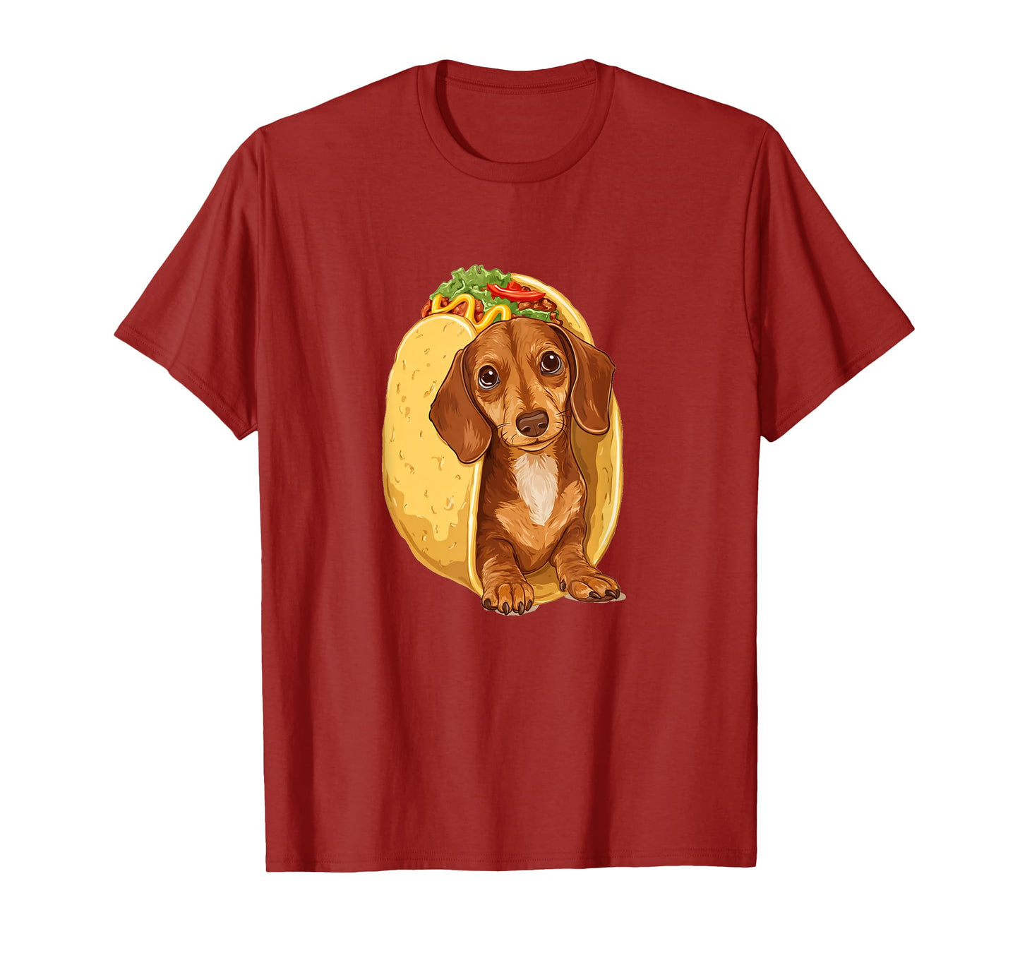 Cute Adorable Dachshund Weiner Dog Taco T-Shirt