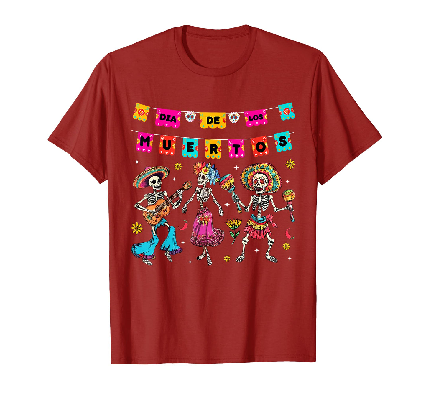 Día De Los Muertos Dancing Skeletons Festival Gift T-Shirt