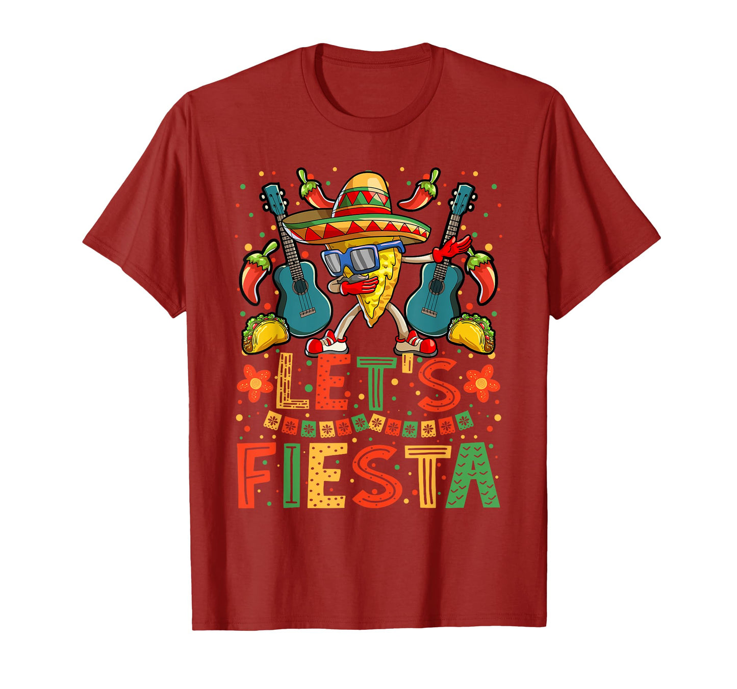 Dabbing Nacho Cinco de Mayo Shirt Women Men Lets Fiesta T-Shirt