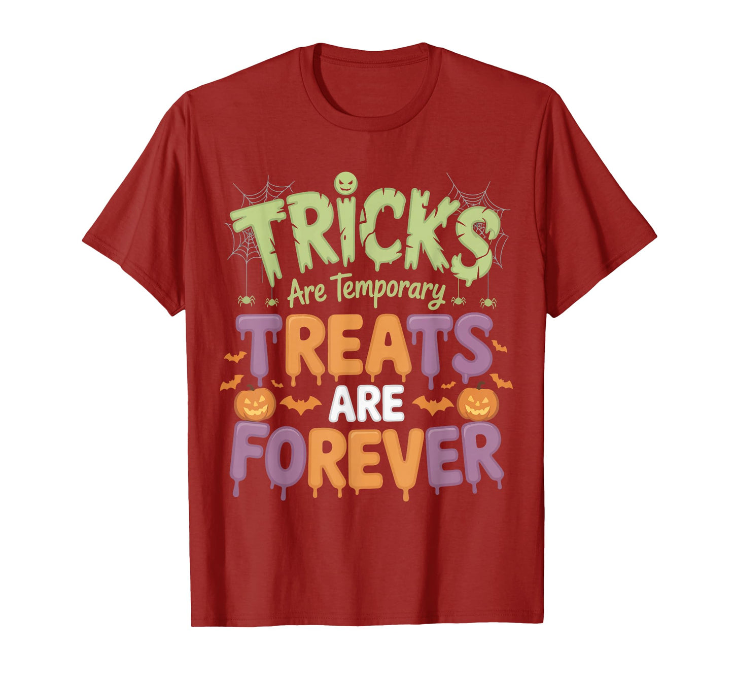 Funny Treats Pumpkin Halloween T-Shirt
