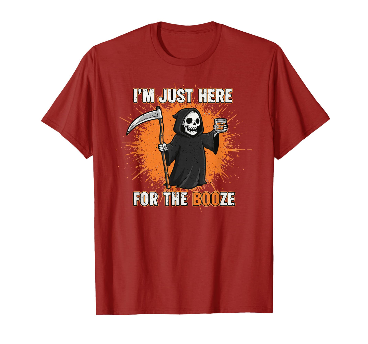 Boo-Halloween Booze, Men's Costume Whiskey Halloween T-Shirt