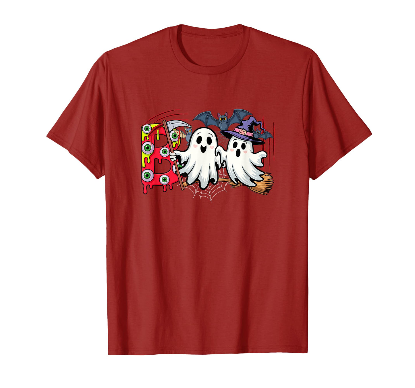 Boo Halloween Bats Two Cute Boo Ghosts Cosplay Witch Lover T-Shirt
