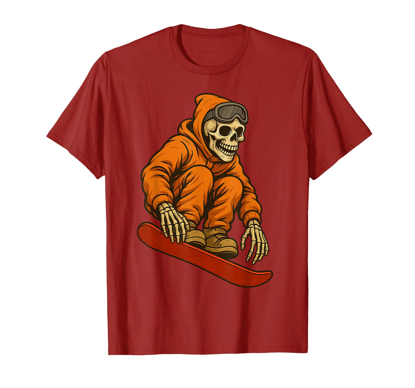 Retro Ski Skeleton Goggles Mountain Snow Skiing Winter Funny T-Shirt