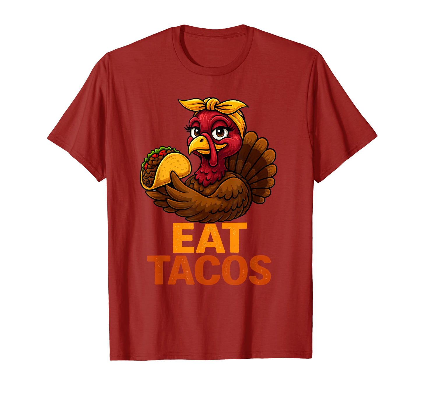 Funny Turkey Eat Tacos Mexico Family Thanksgiving T-Shirt