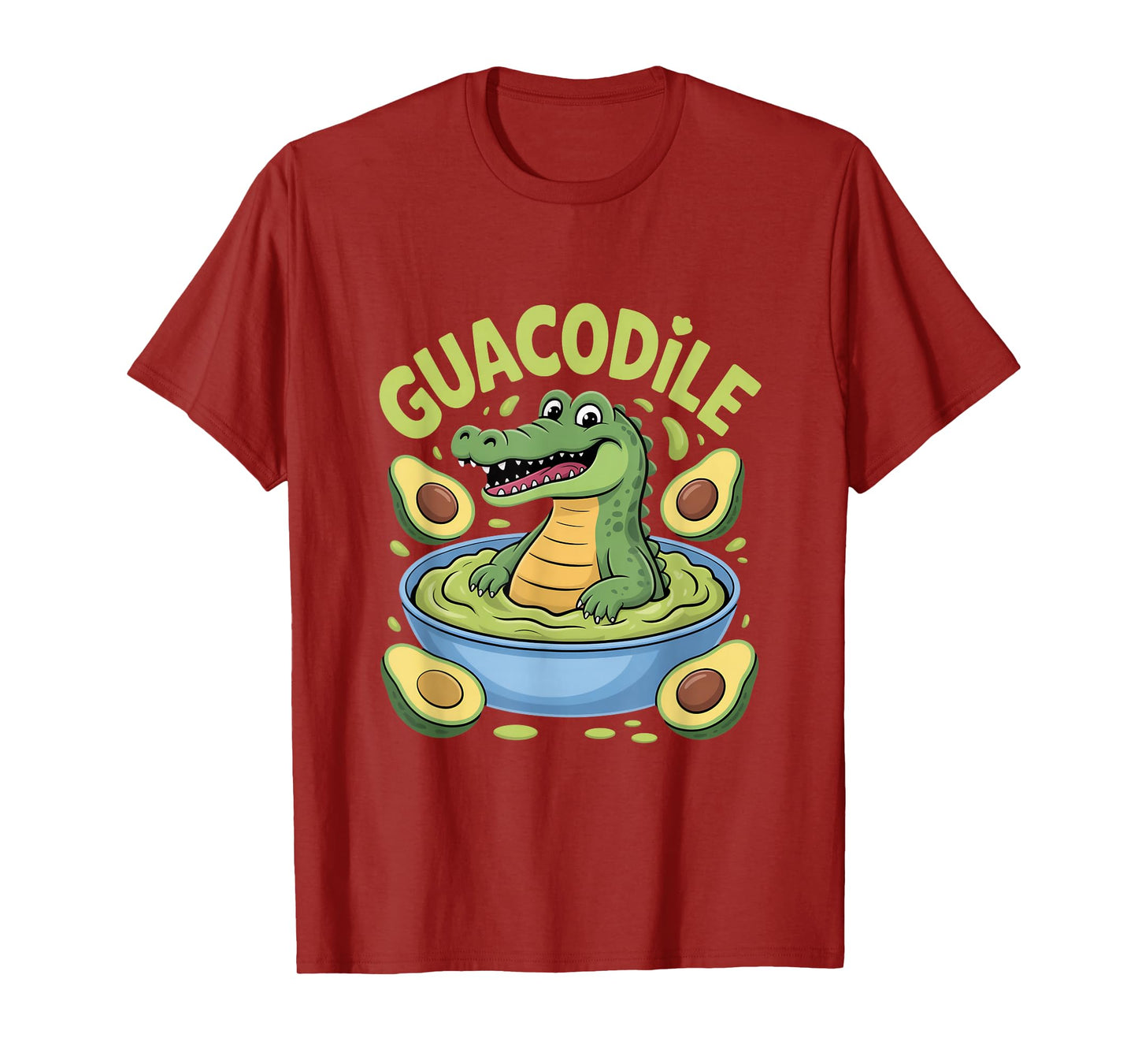 Guacodile Avocado Guacamole Crocodile Pun Humor T-Shirt