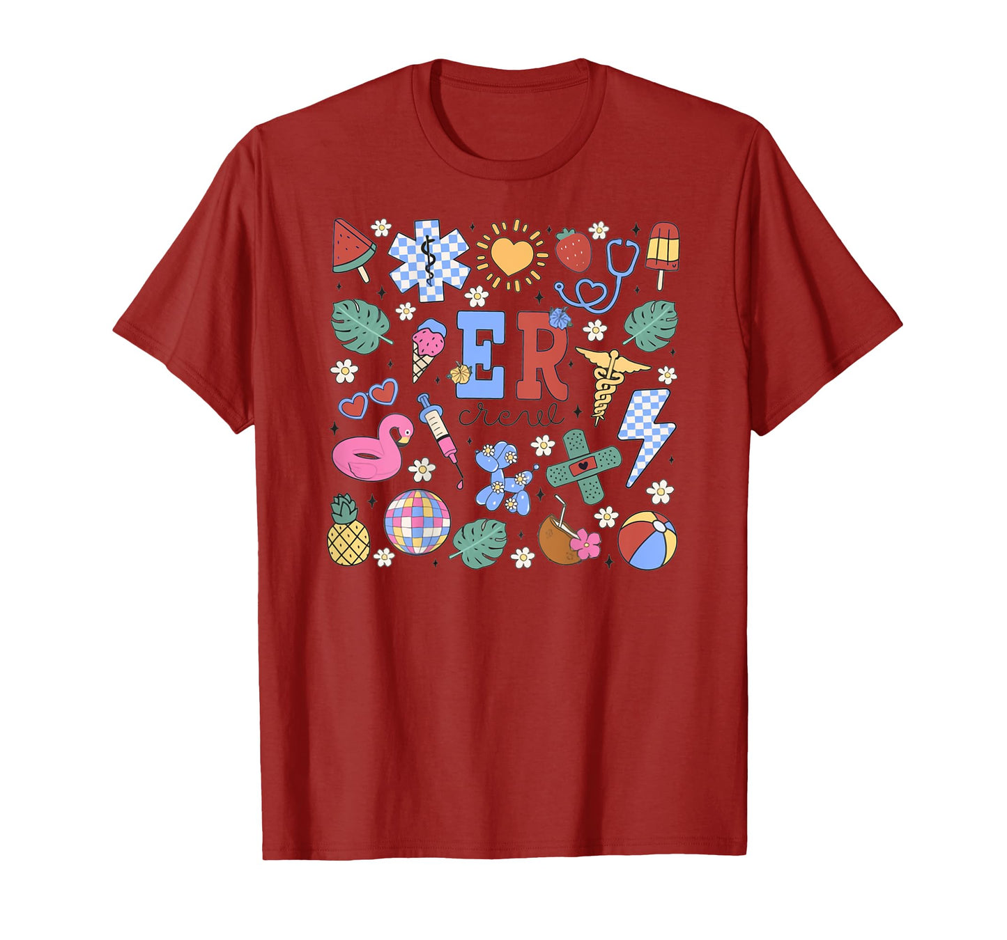 ER Summer Emergency Department Work Emergency Nurse EMT T-Shirt