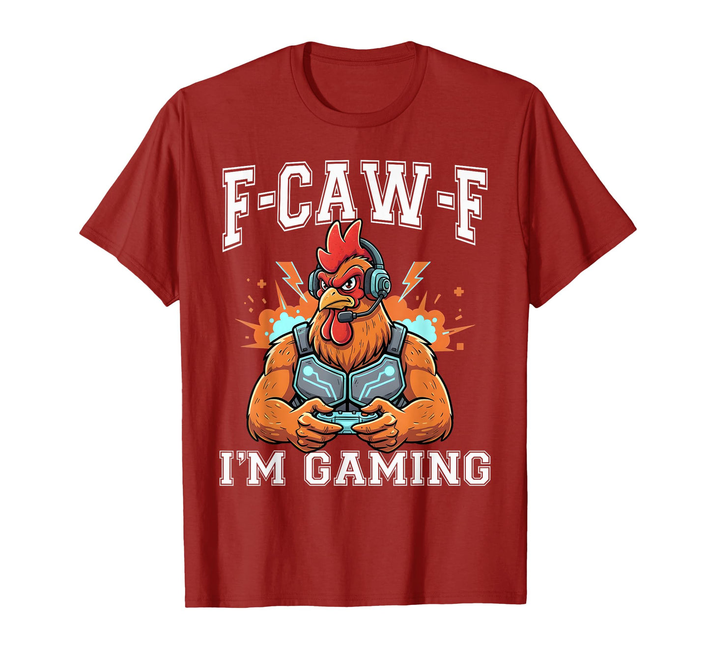 FCAWF Funny Farm Animal Humor for Bird Lovers Rooster Gaming T-Shirt