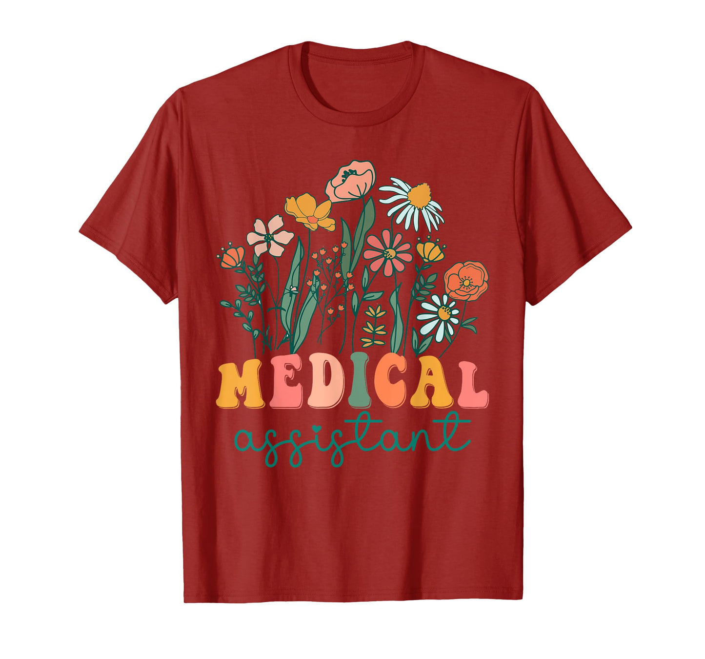 Groovy Wildflower Medical Assistant Tees T-Shirt