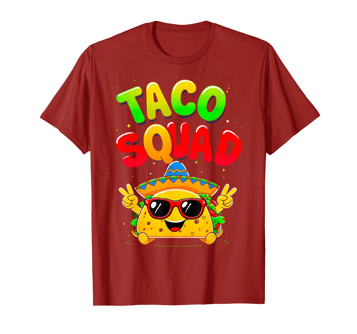 Taco Squad Cinco De Mayo Funny Mexican Food Costume T-Shirt