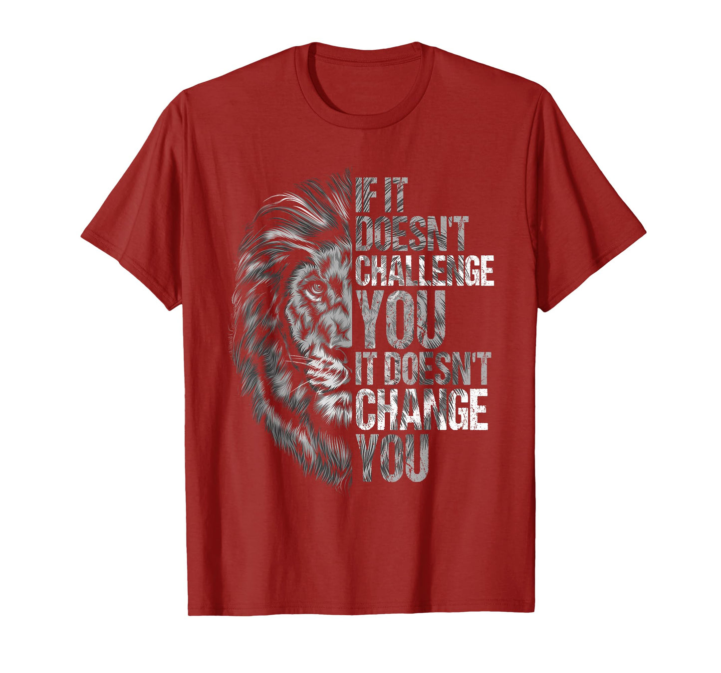 Motivational Training and Fitness Quotes Lion Mindset T-Shirt