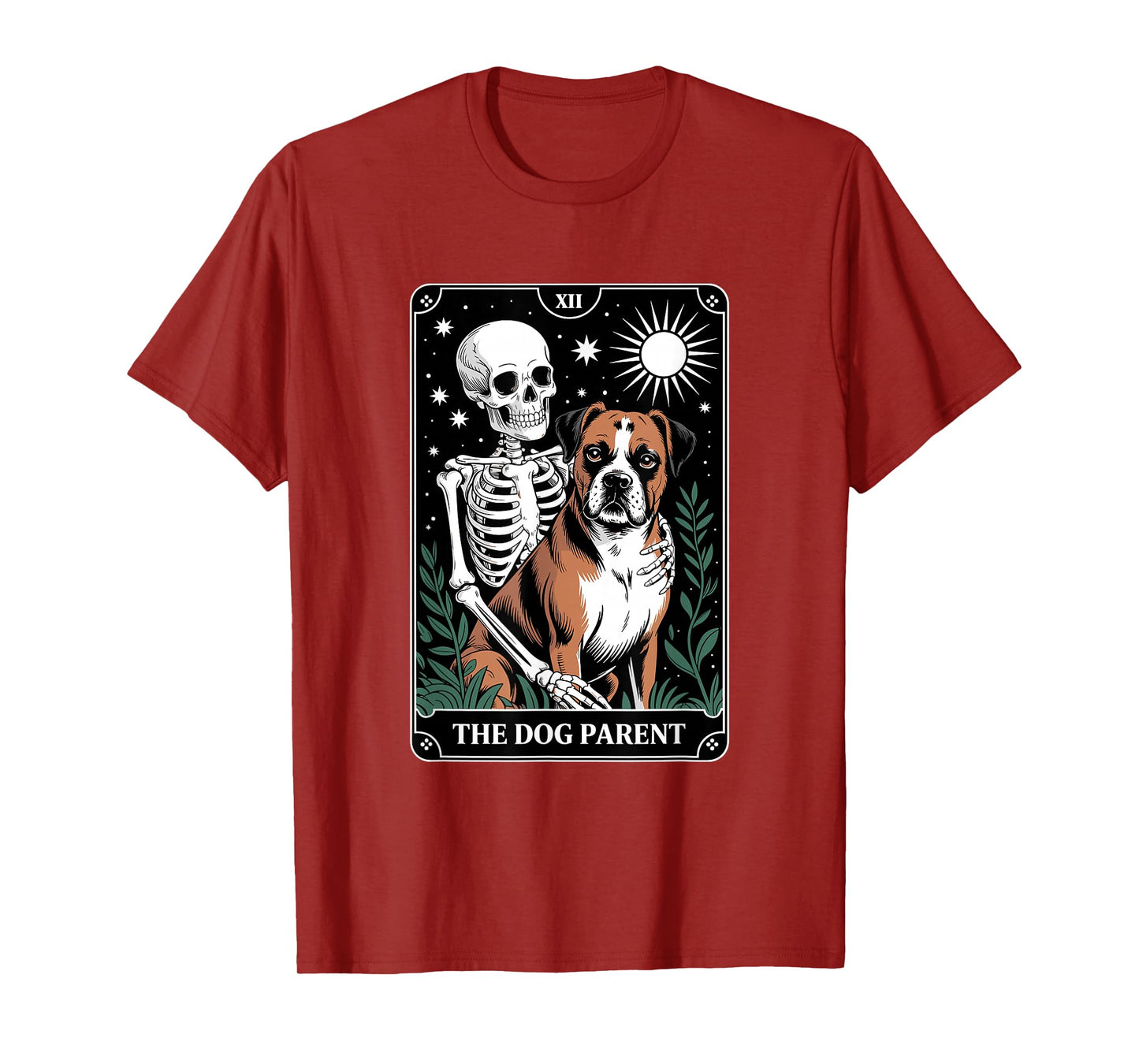 Funny Tarot Dog Parent Boxer T-Shirt