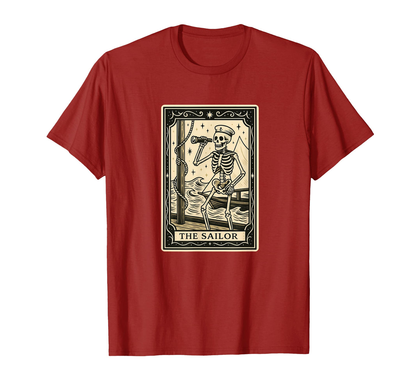 The Sailor Tarot Card Halloween Spooky Sailing Captain Boat T-Shirt