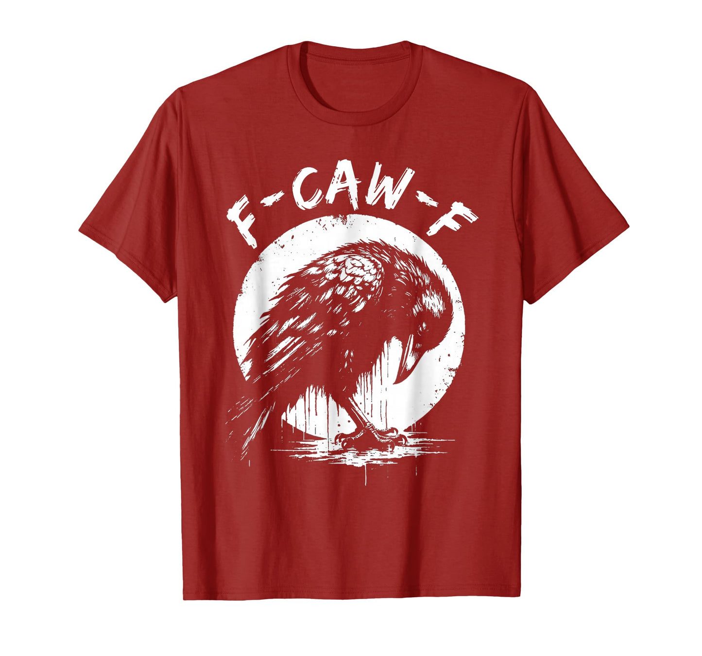 F-CAW-F Funny Emo Crow Sad Introvert Raven Grunge Aesthetic T-Shirt