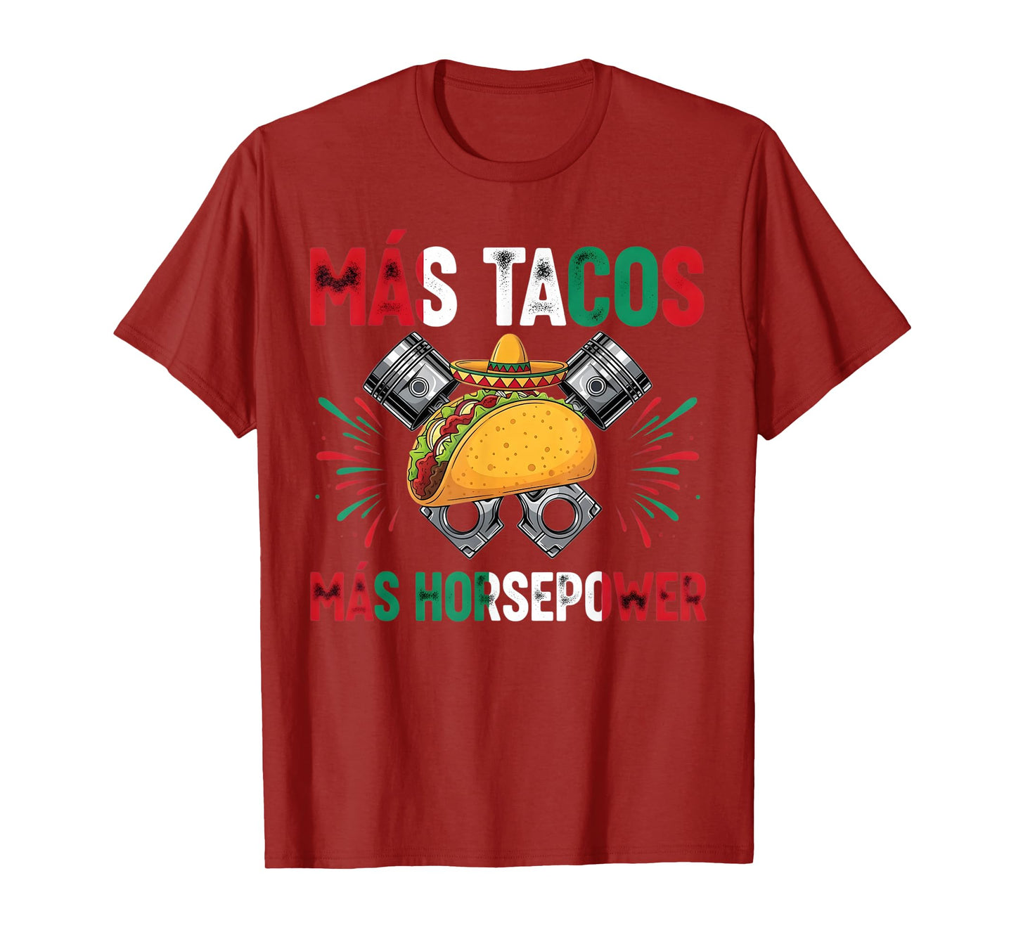 Mechanic Work Car Guy Garage Tuning Piston Engine Mexican T-Shirt