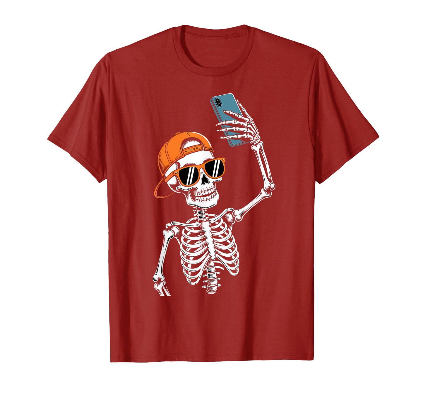 Halloween Skeleton Selfie Costume T-Shirt