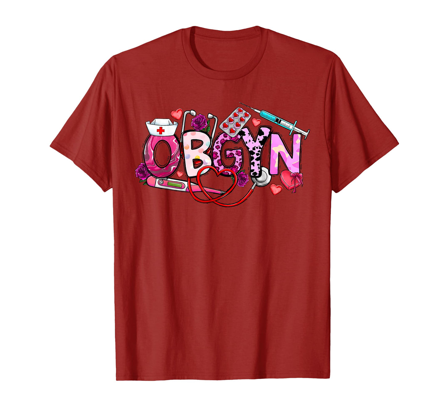 OBGYN Valentine's Day Gynecologist Obstetrician OBGYN Doctor T-Shirt