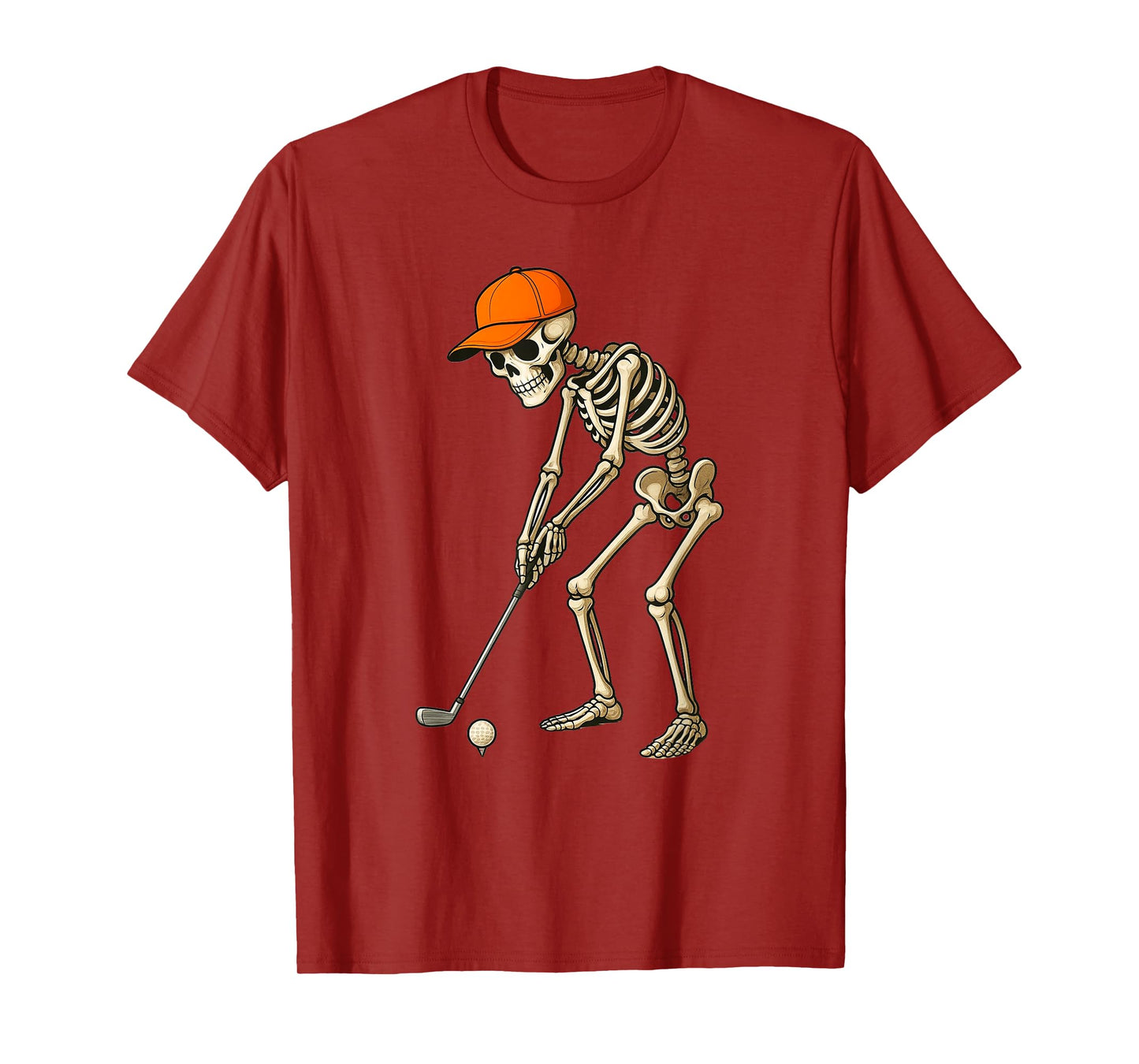 Funny Skeleton Golf Halloween Costume Tee for Golfer T-Shirt