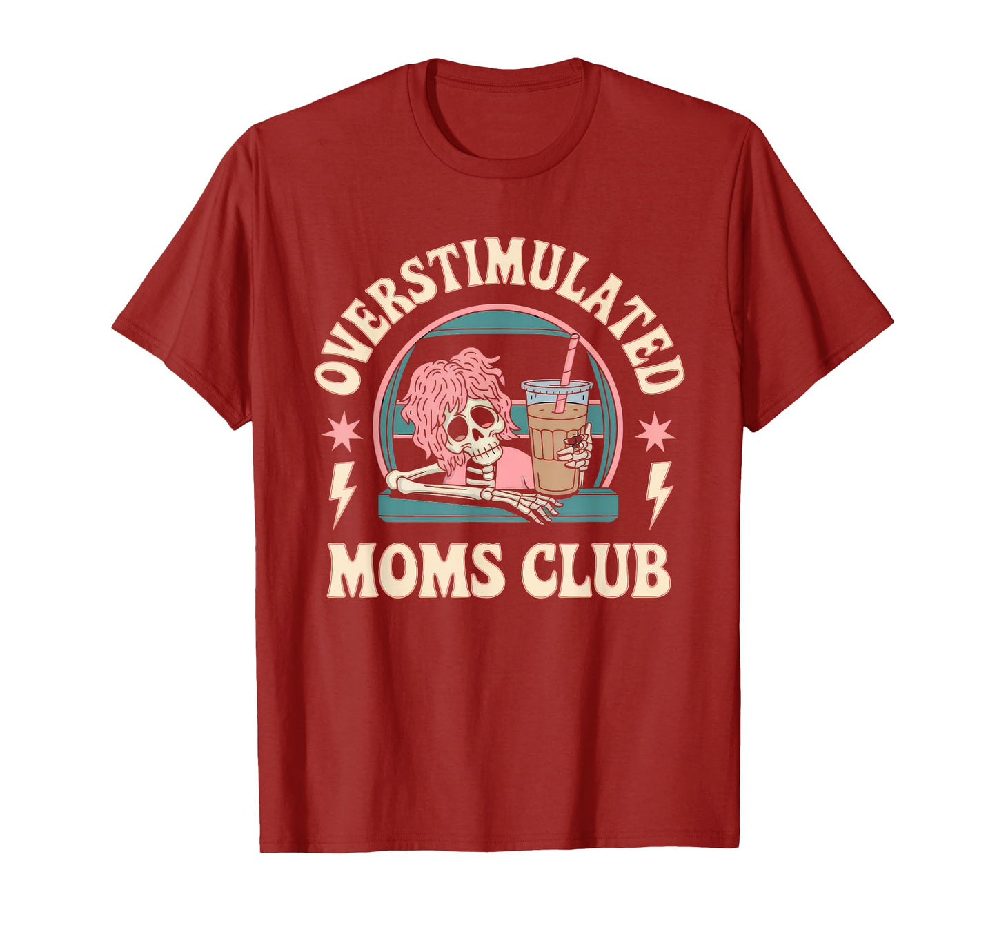 Overstimulated Moms Club Tshirt Mom Depression Mental Health T-Shirt