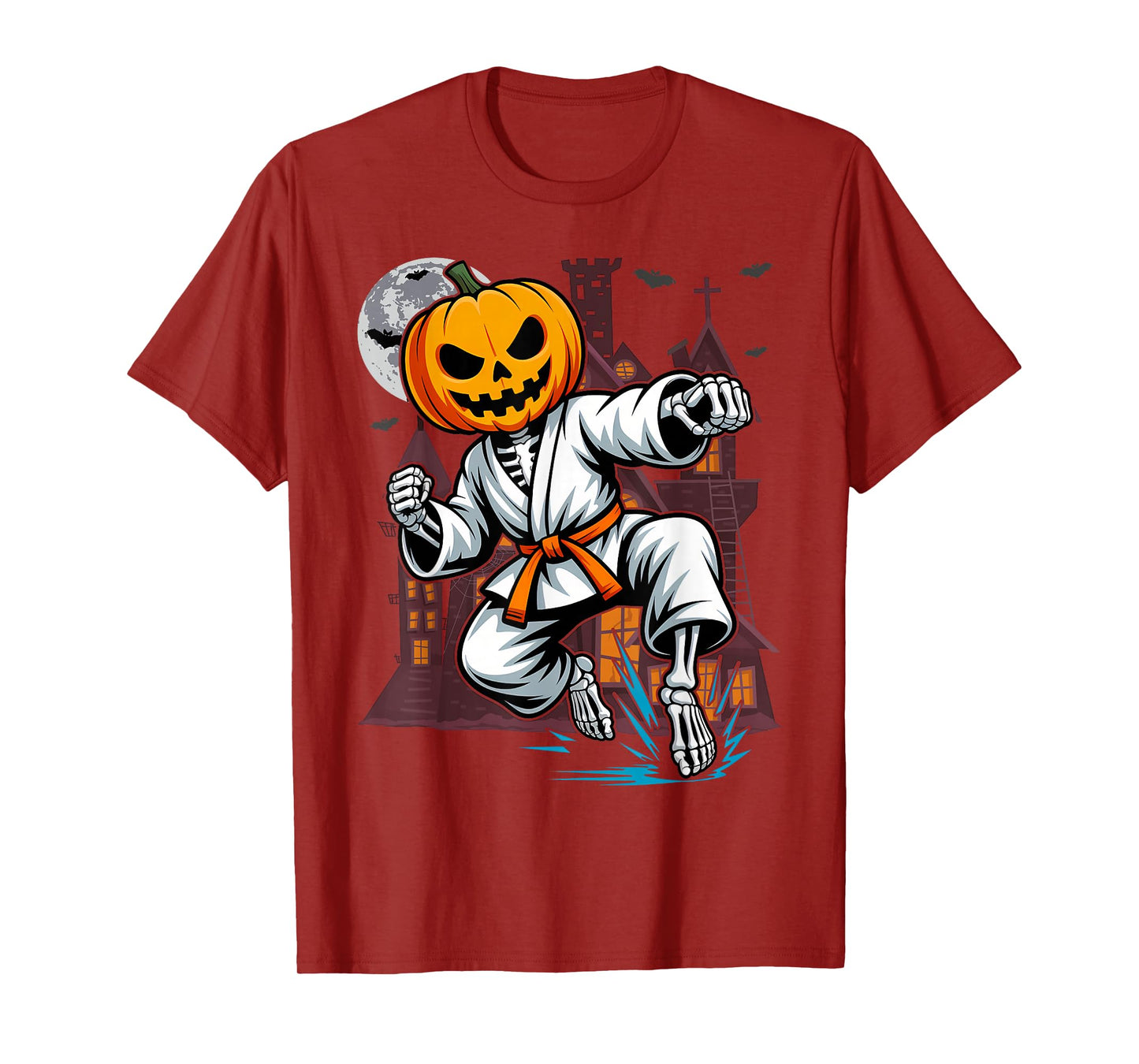 Halloween Skeleton Karate T-Shirt