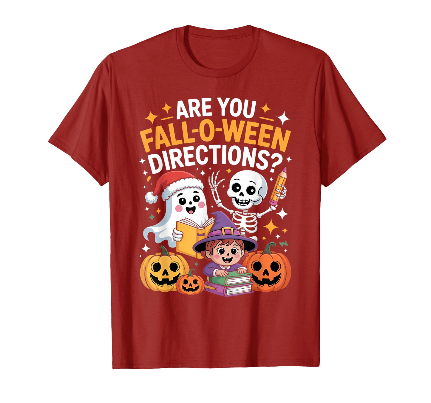 are You Fall O Ween Directions Funny Teacher Halloween Meme T-Shirt
