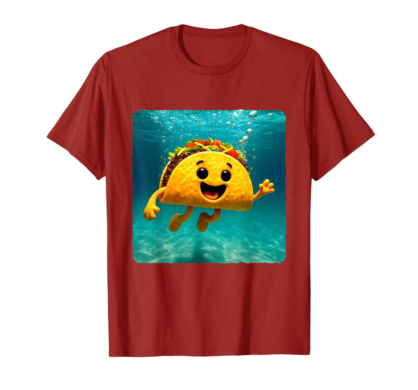 Taco Diving Underwater Ocean Diver Swimming Summer T-Shirt