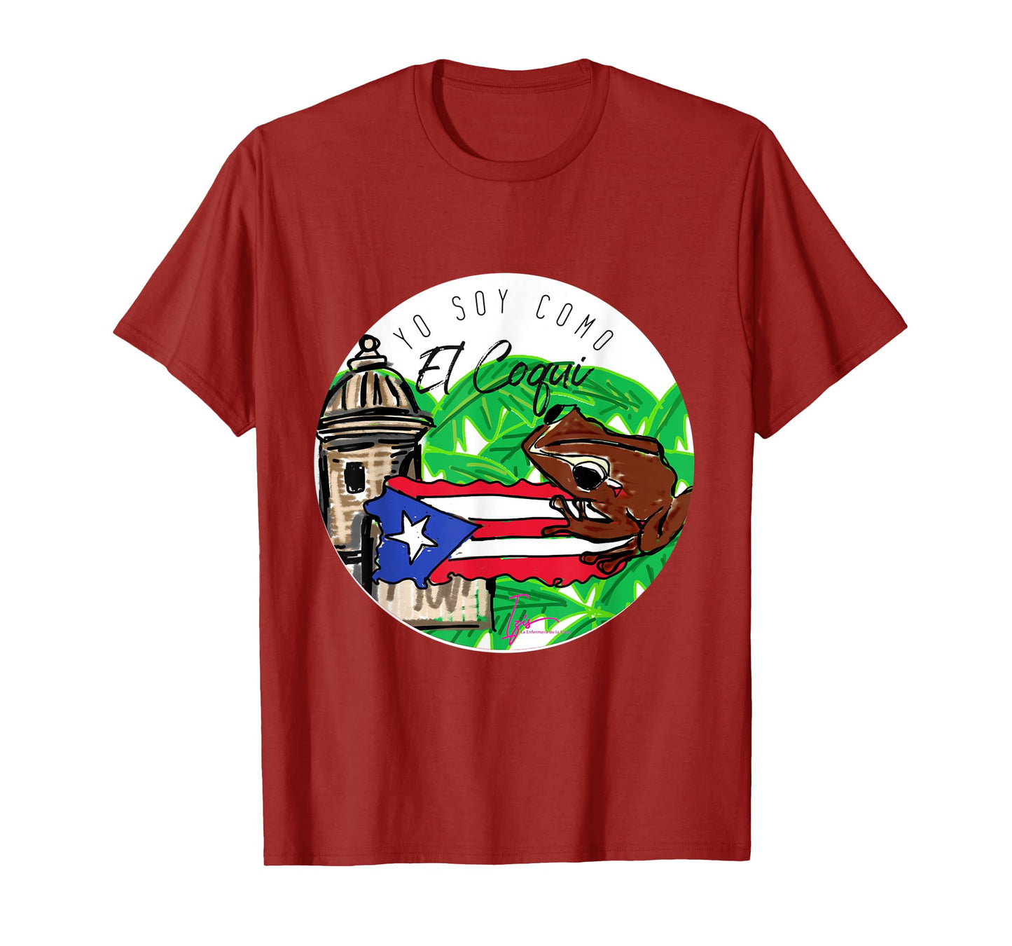 soy como el Coqui Boricua Puerto Rico Izis la Enfermera T-Shirt