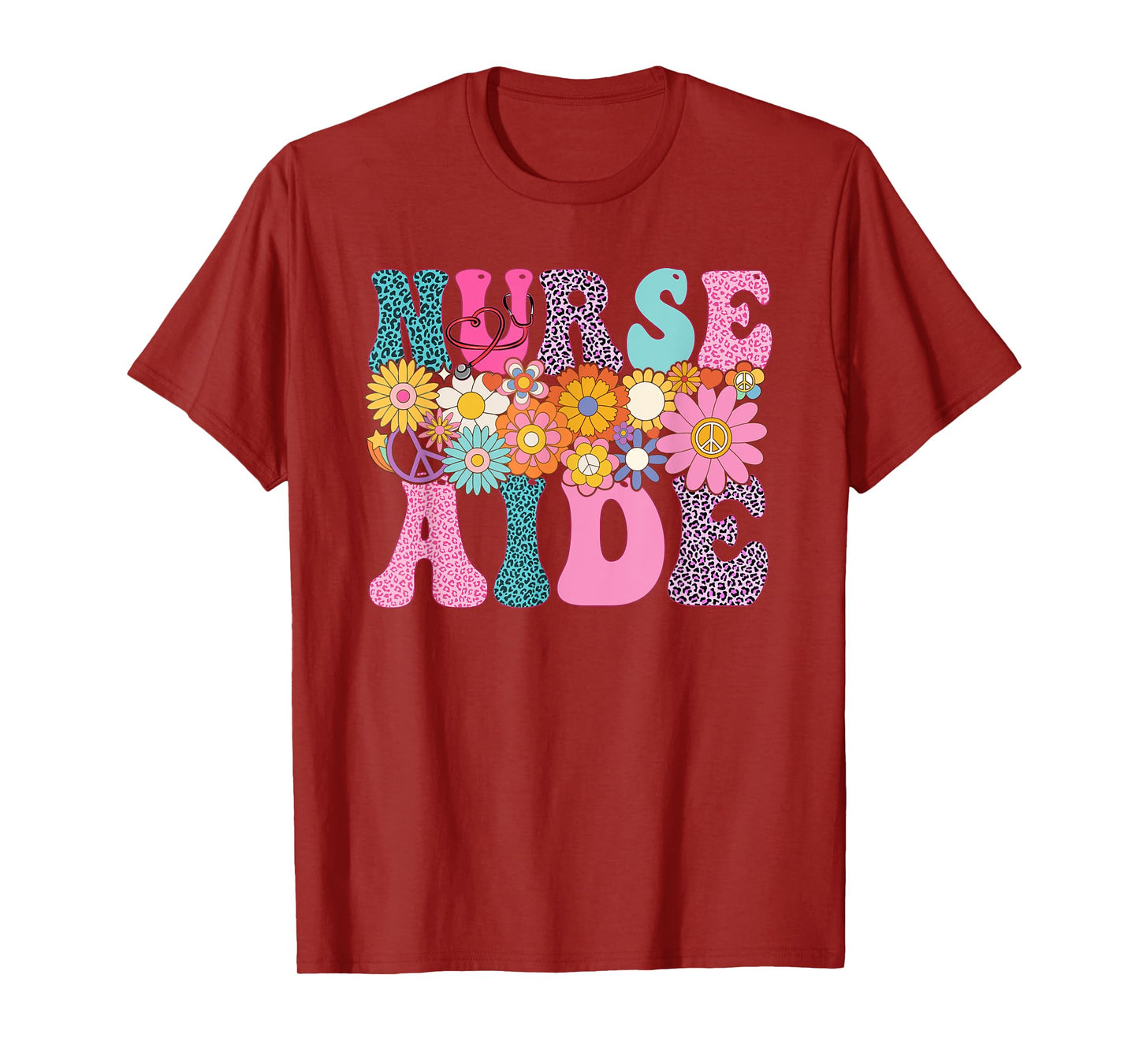 Nurse Aide Week Groovy Leopard Appreciation Day For Women T-Shirt
