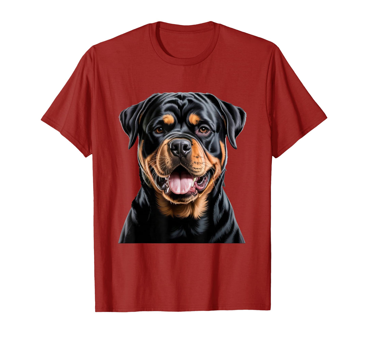 Face Portrait Watercolor Painting Rottweiler Dog T-Shirt