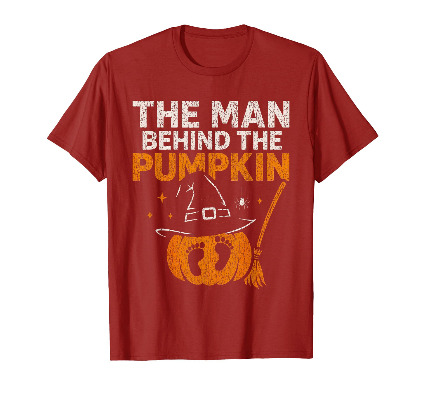 Pregnancy Announcement Dad Pumpkin Halloween Costume Funny T-Shirt