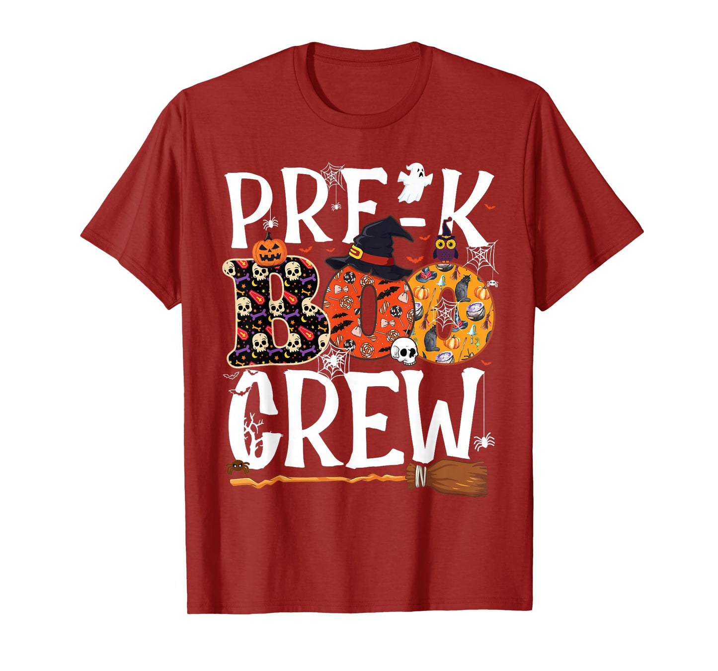 Pre-K Boo Crew Cute Ghost Halloween Pre K Teacher Kids T-Shirt