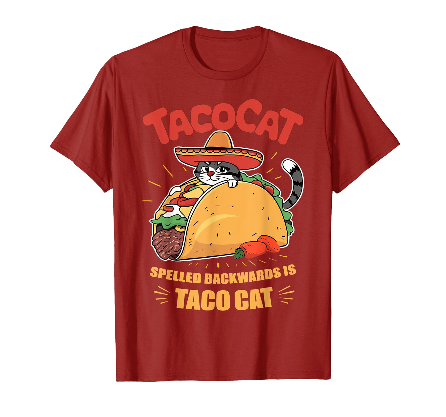 Taco Cat Funny Cinco De Mayo T-Shirt for Men Women Kids