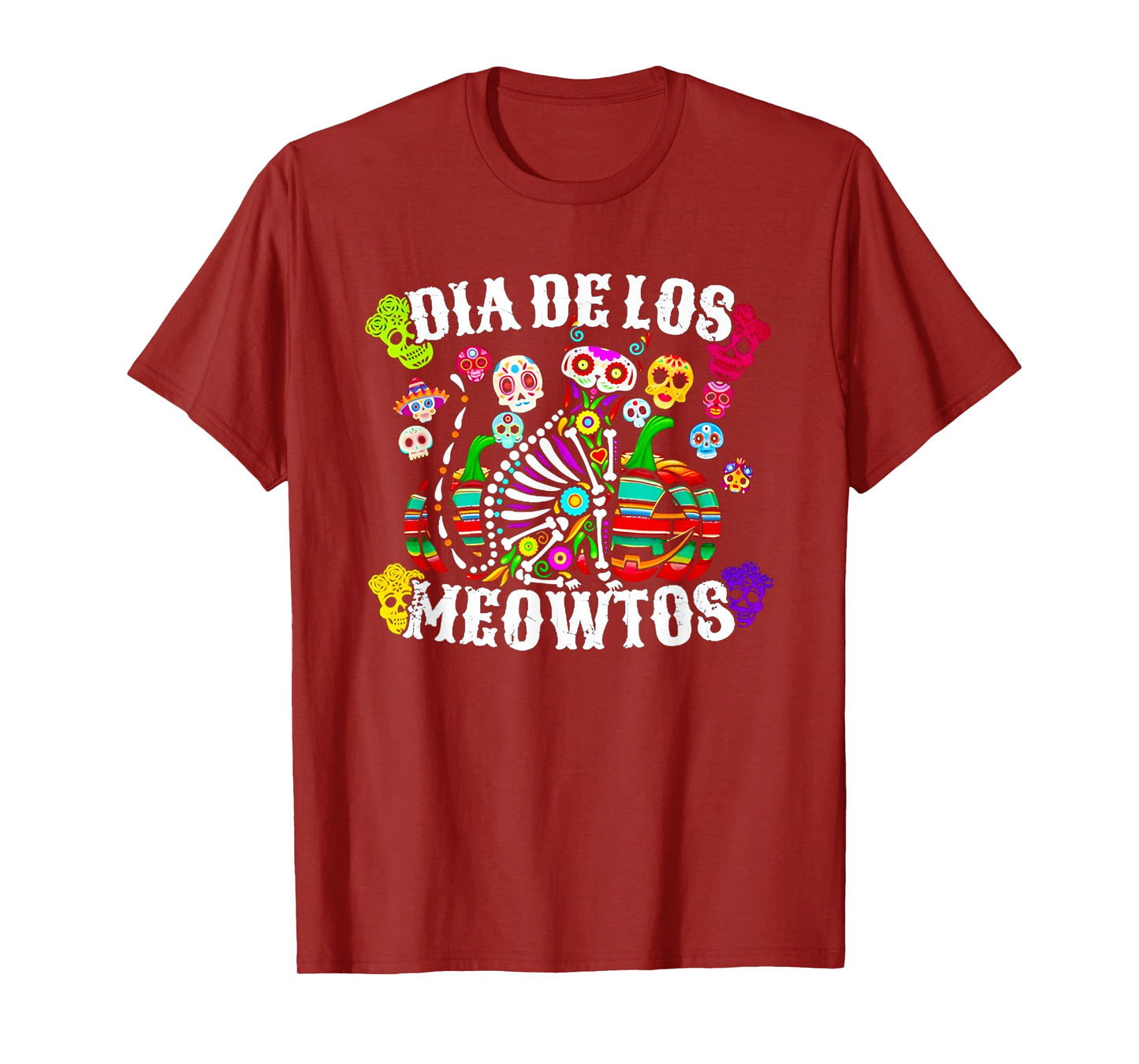Dia De Los Meowtos Mexicano T-Shirt