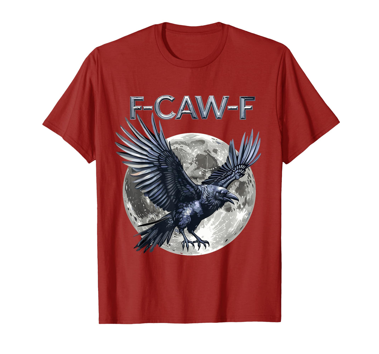 F-Caw-F Raven Moon Gothic Halloween, Black Crow Bird Lover T-Shirt