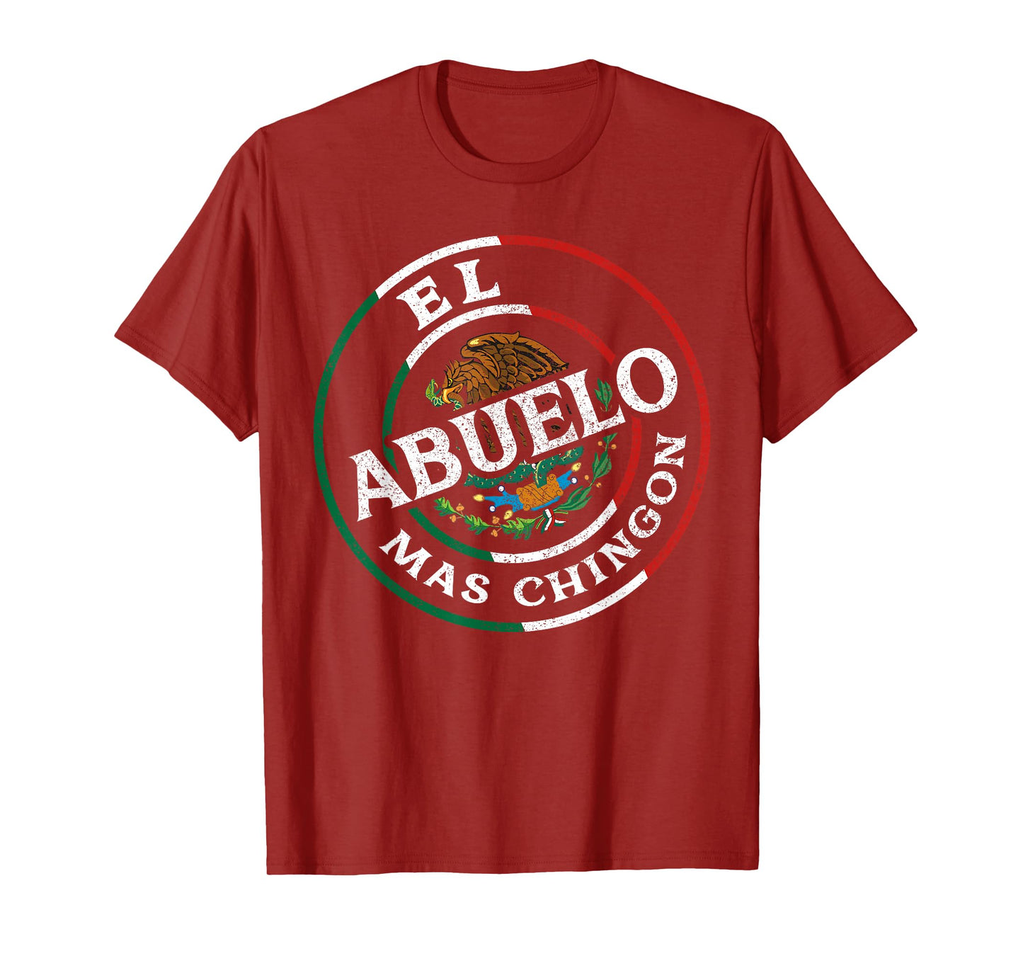 El Abuelo Mas Chingon Mexican Spanish Grandpa Fathers Day T-Shirt