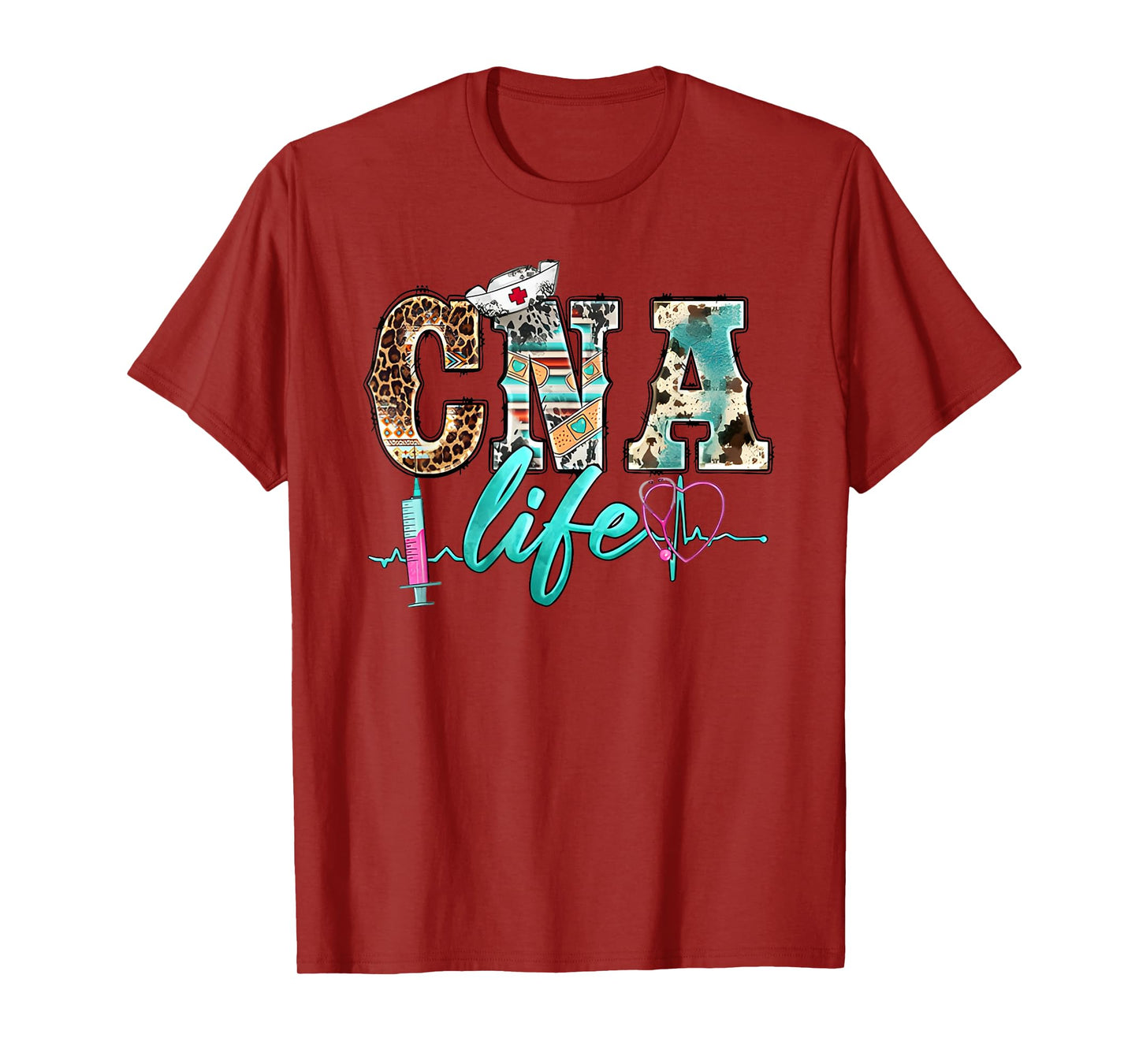 CNA Life Certified Nursing Assistant Medical Worker Hospital T-Shirt