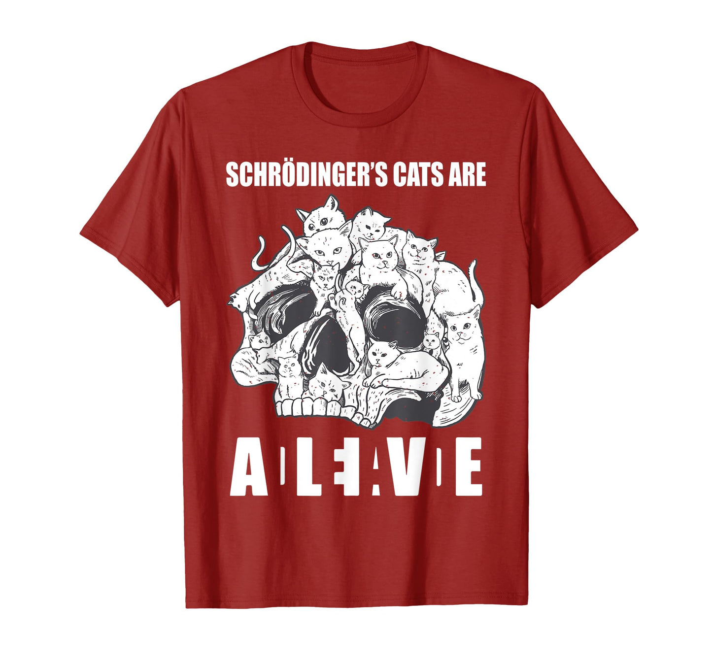 Schrödingers Cats Dead & Alive Science T-Shirt