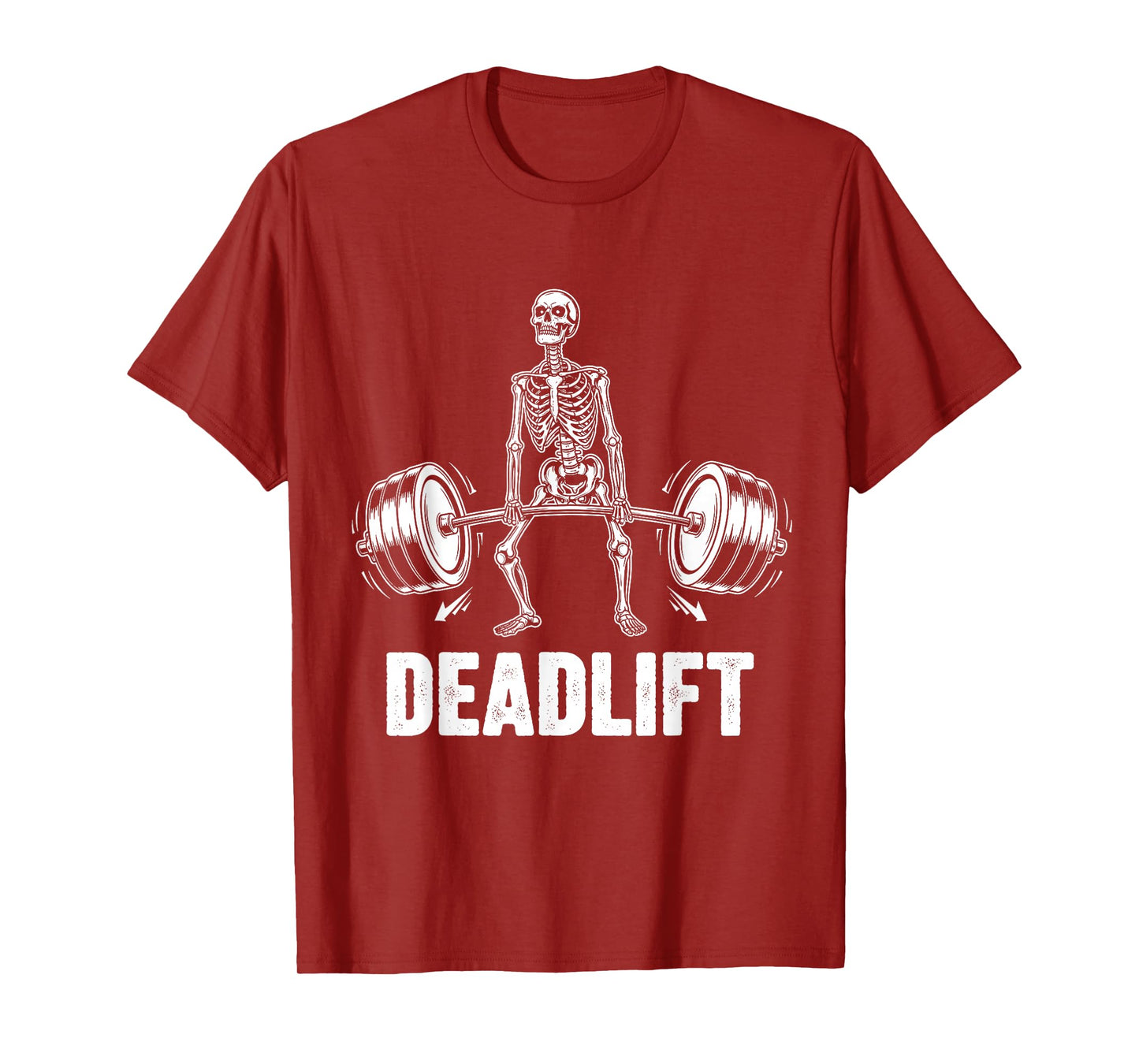 Deadlift Halloween Skeleton Weigh Lifting Gym Workout Men T-Shirt