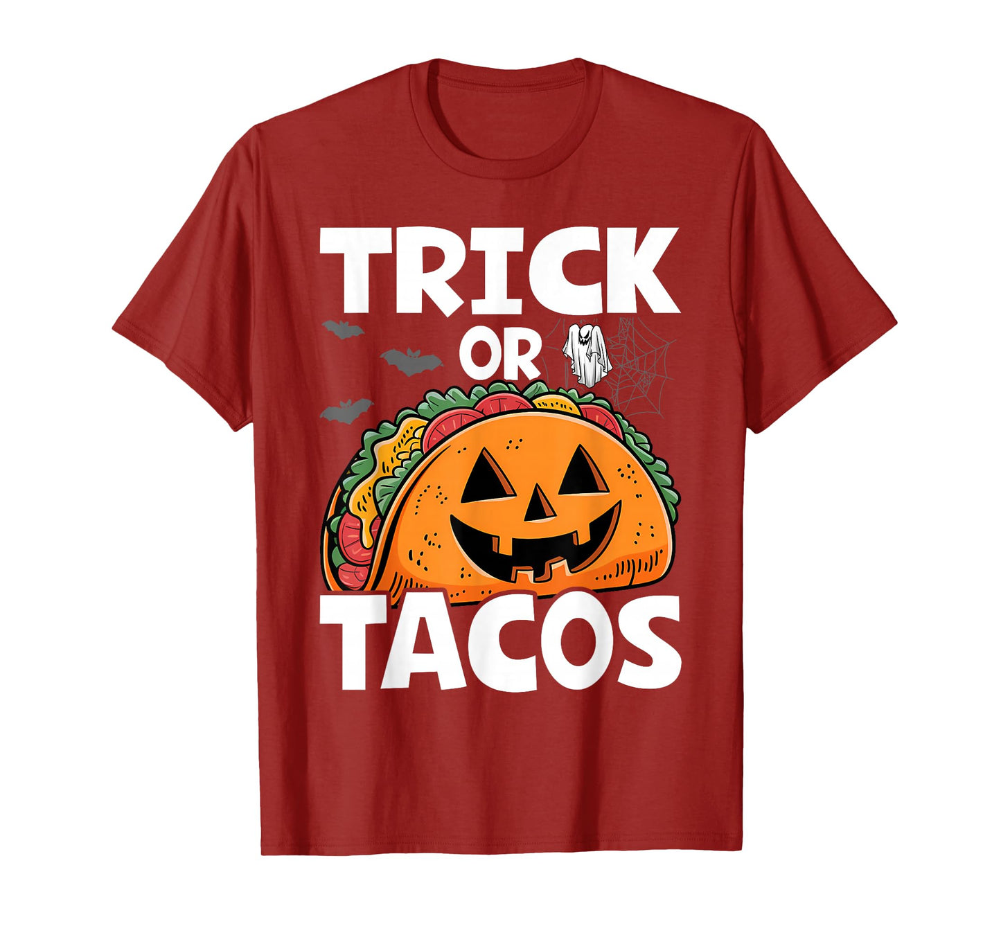 Halloween Trick Or Tacos Mexican Food Costume Men Women Kids T-Shirt