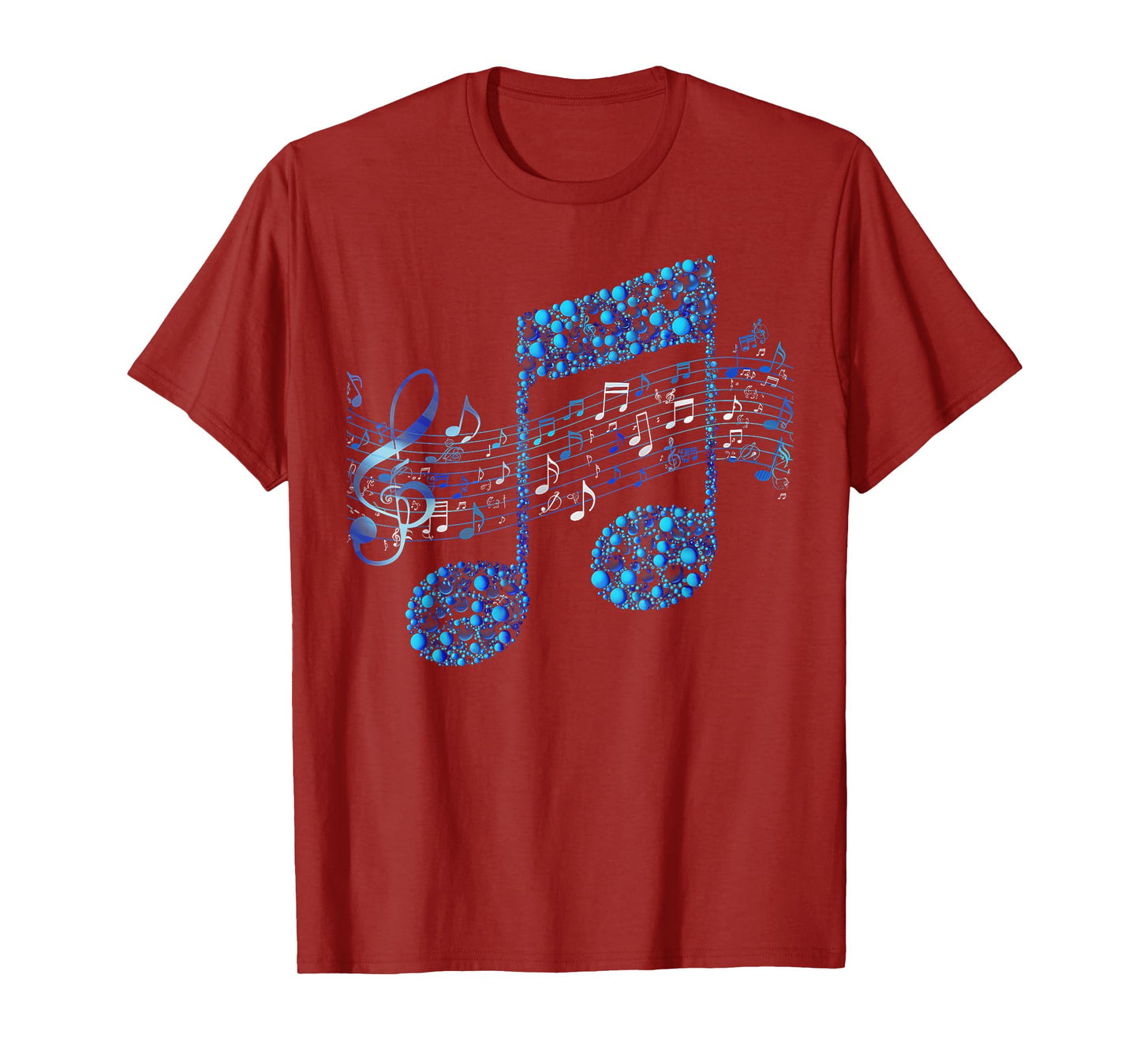 Funny Graphic Tees For Women and Men Music Notes Musician Gift for Men Women Kids Music Lover T-Shirt