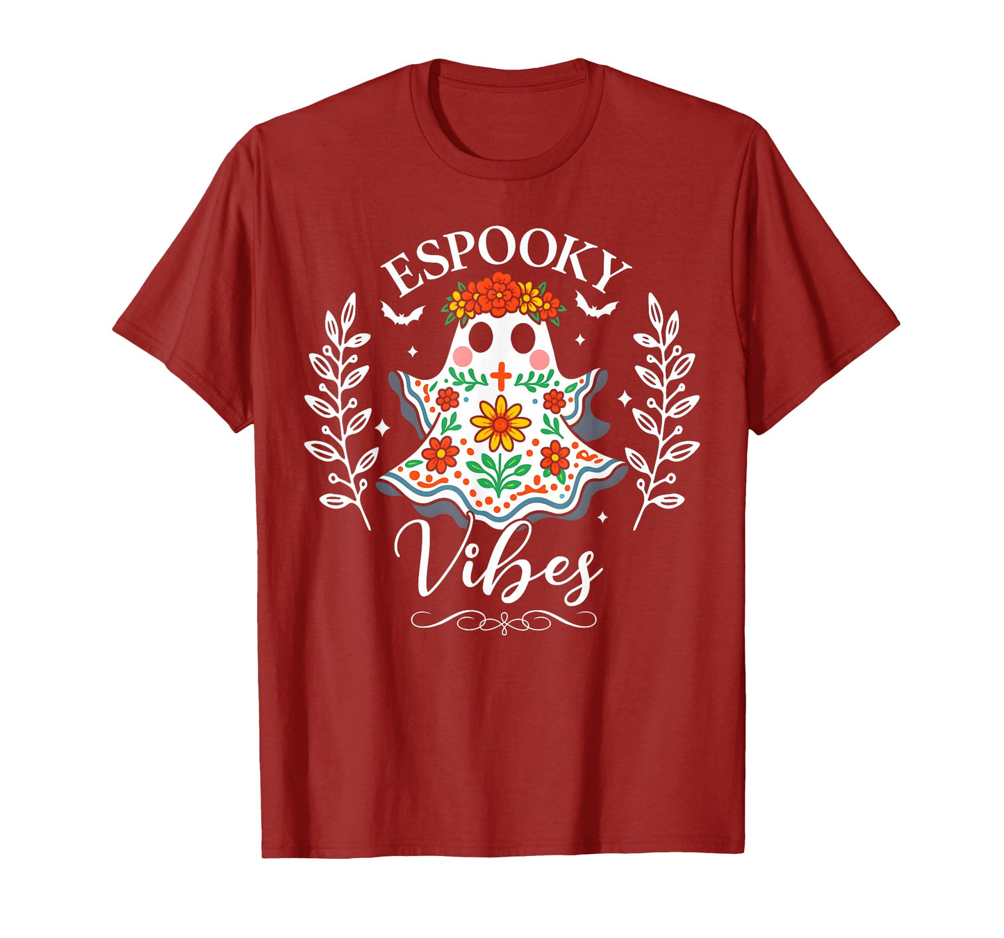Espooky Vibes Maestra Halloween Spanish Mexican Teacher T-Shirt
