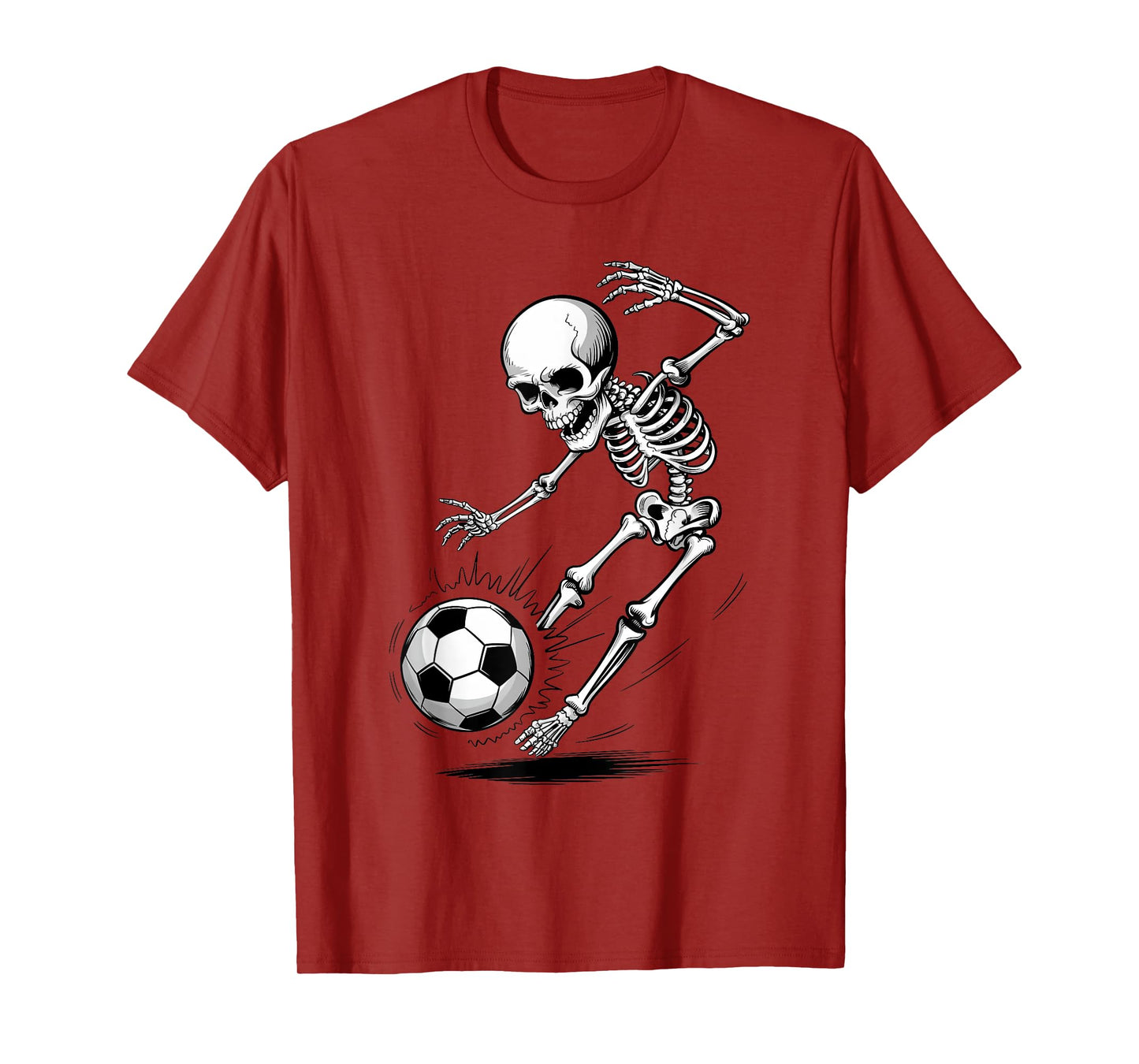Skeleton Soccer Halloween Costume Funny Boys Toddler Kids T-Shirt