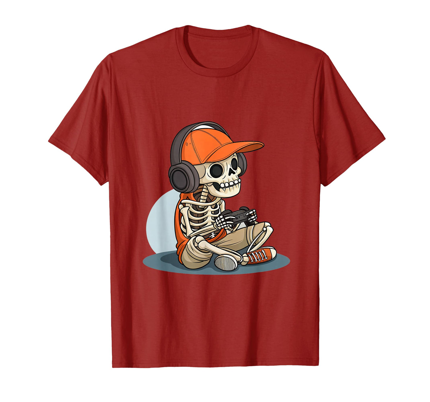 Cool Skeleton Gaming Headset Gamer Halloween T-Shirt