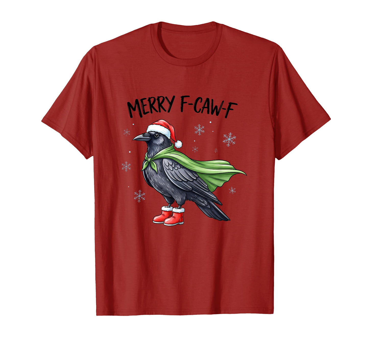 Quote Rooster Merry F-Caw-F Funny Chicken T-Shirt